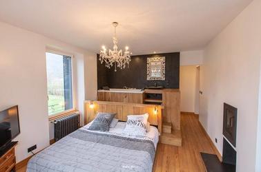 Chalet Dupont-@Birrien chambre 1 avec sdb WEB